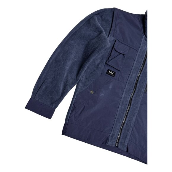 HELLY HANSEN Convertible Zip Off Sleeves FLEECE Winter Jacket Mens Small - Picture 6 of 9